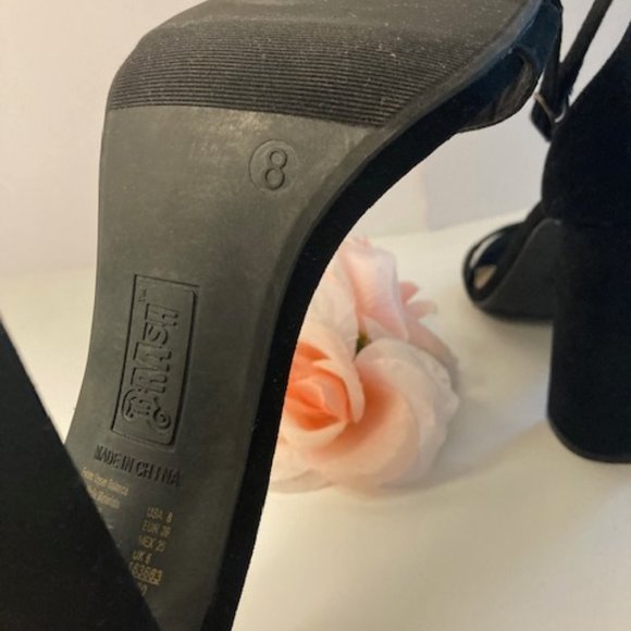 Black "Brash" heeled sandals womens size 8 - Picture 6 of 7